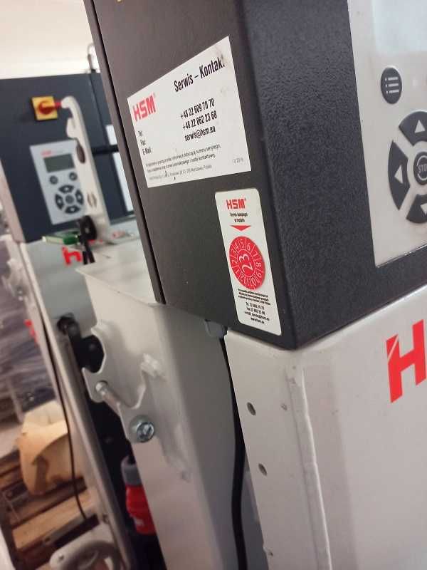 Belownica prasa do makulatury folii kartonu HSM V-PRESS 605 / FV23%