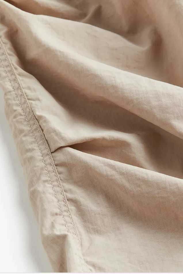 H&M Spodnie spadochronowe beżowe 170