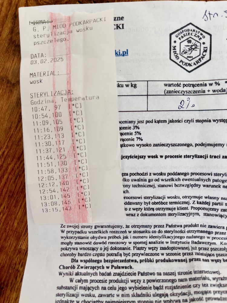 Węza Pszczela wielkopolska 5kg