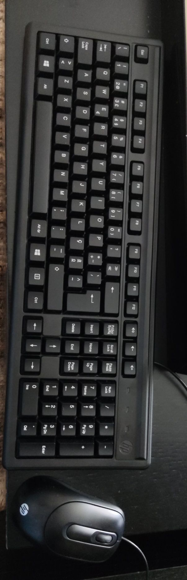 Teclado e rato HP