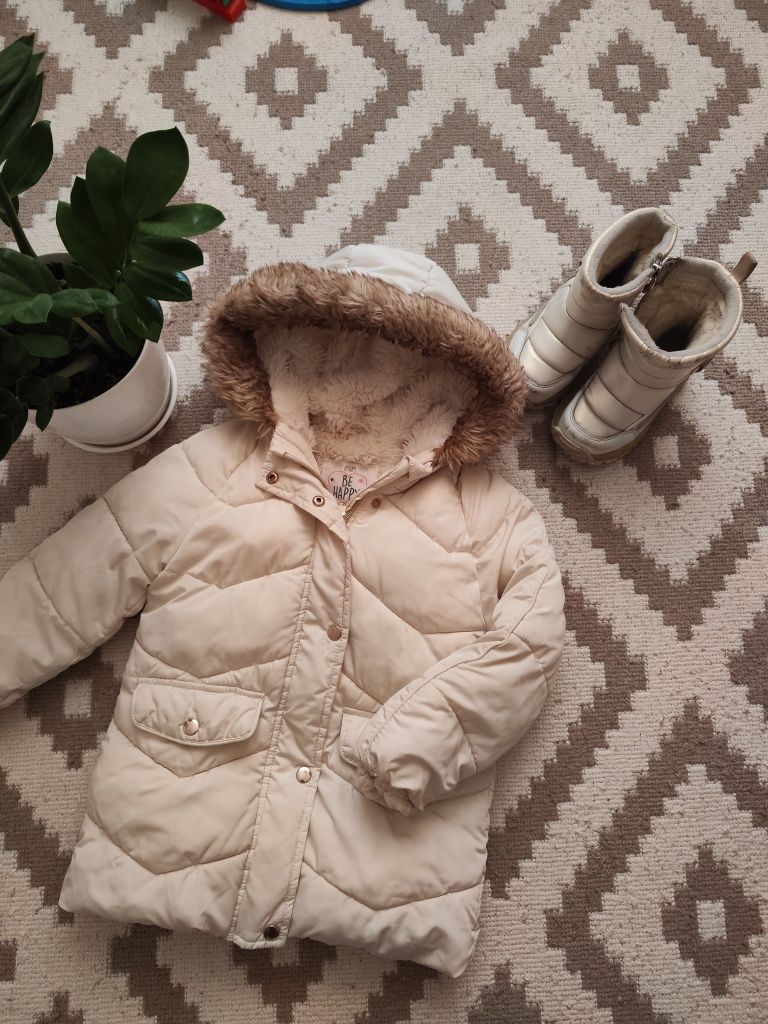 Куртка зимова, пуховик 5 років дівчинка