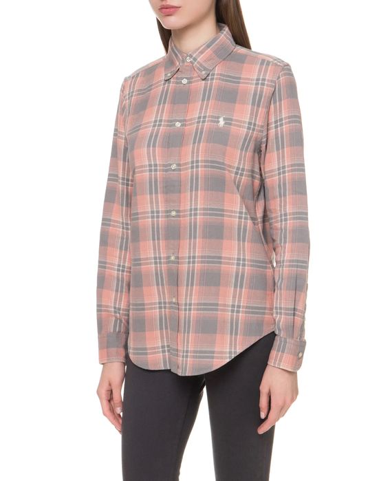 Polo Ralph Lauren оригінал сорочка в клітинку сіра рожева