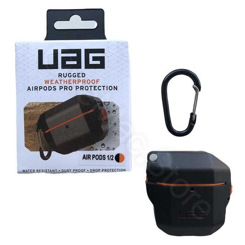 Кейс UAG Hardcase Для Airpods 1/2/Pro/Pro 2  (чорний/black]