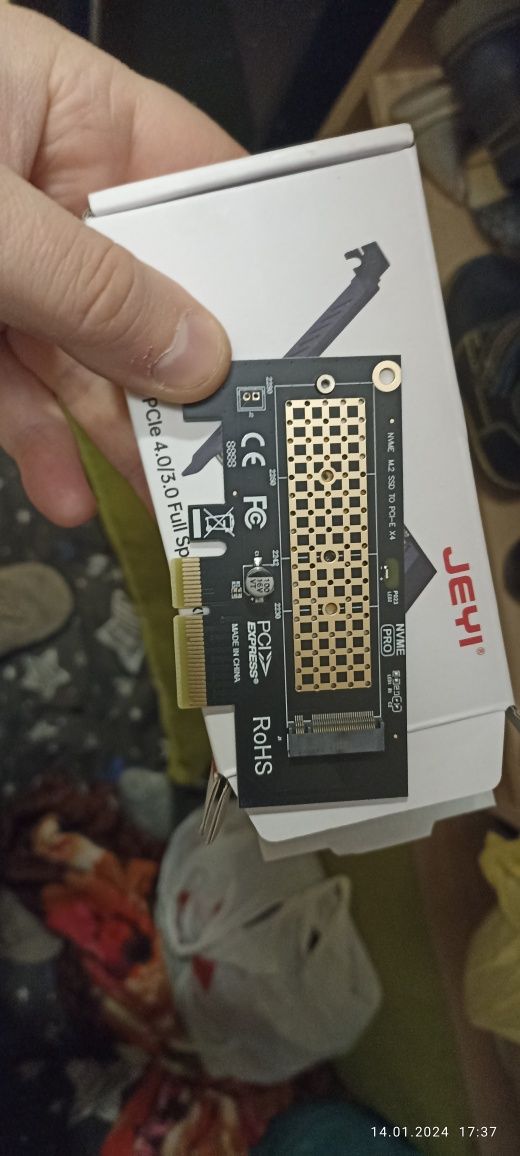 Адаптер для ссд м2 nvme pci