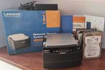 Serwer plików Linksys NAS200 + 2x HDD 1,5Tb + Router Linksys WRT300N