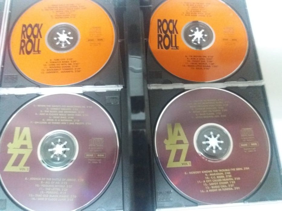 Cd's duplos selecção melhores temas Bolero, Jazz, Woodstock, Rock