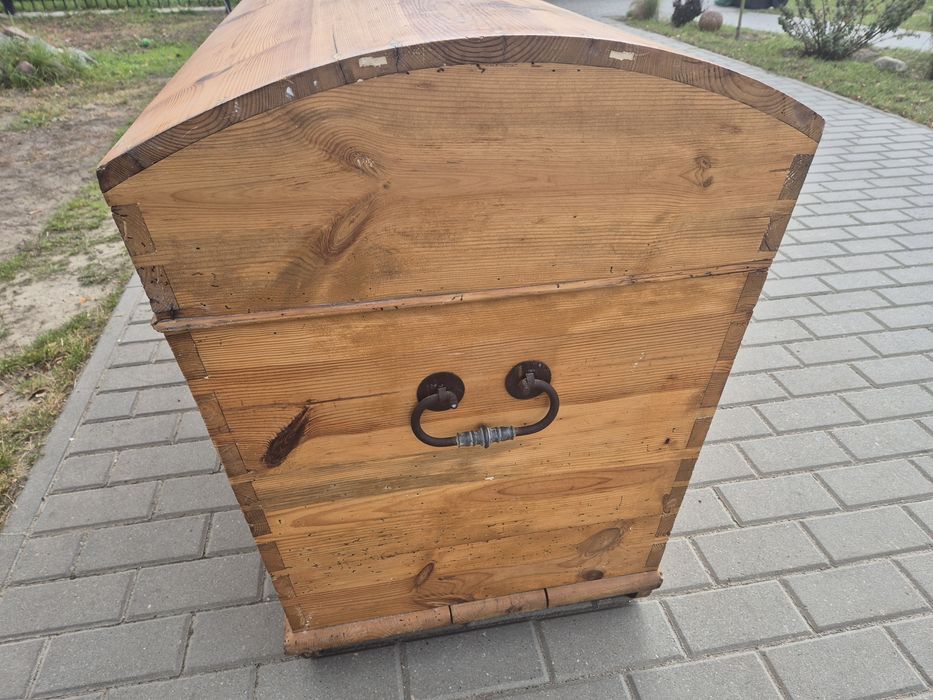 Stary kufer skrzynia TRANSPORT