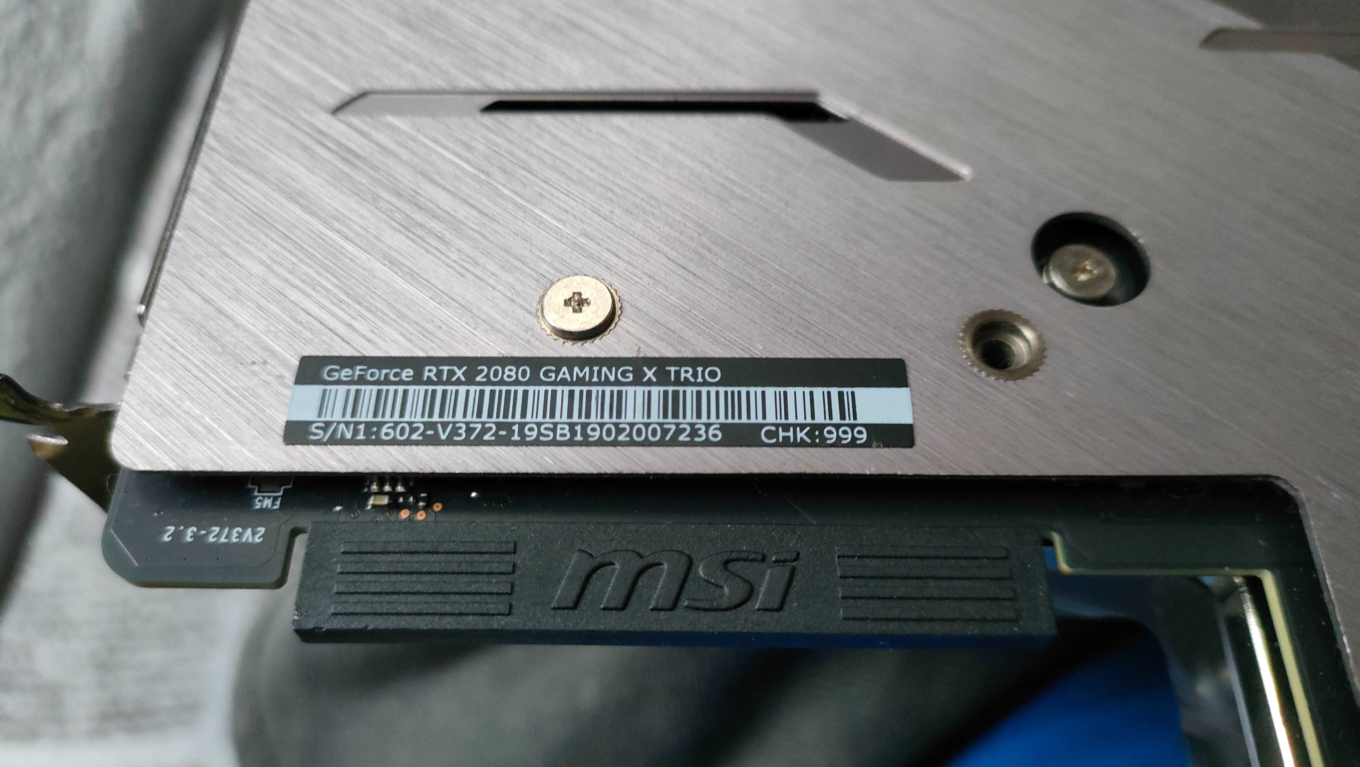 zestaw karta graficzna MSI RTX 2080 Gaming X Trio z blokiem wodnym