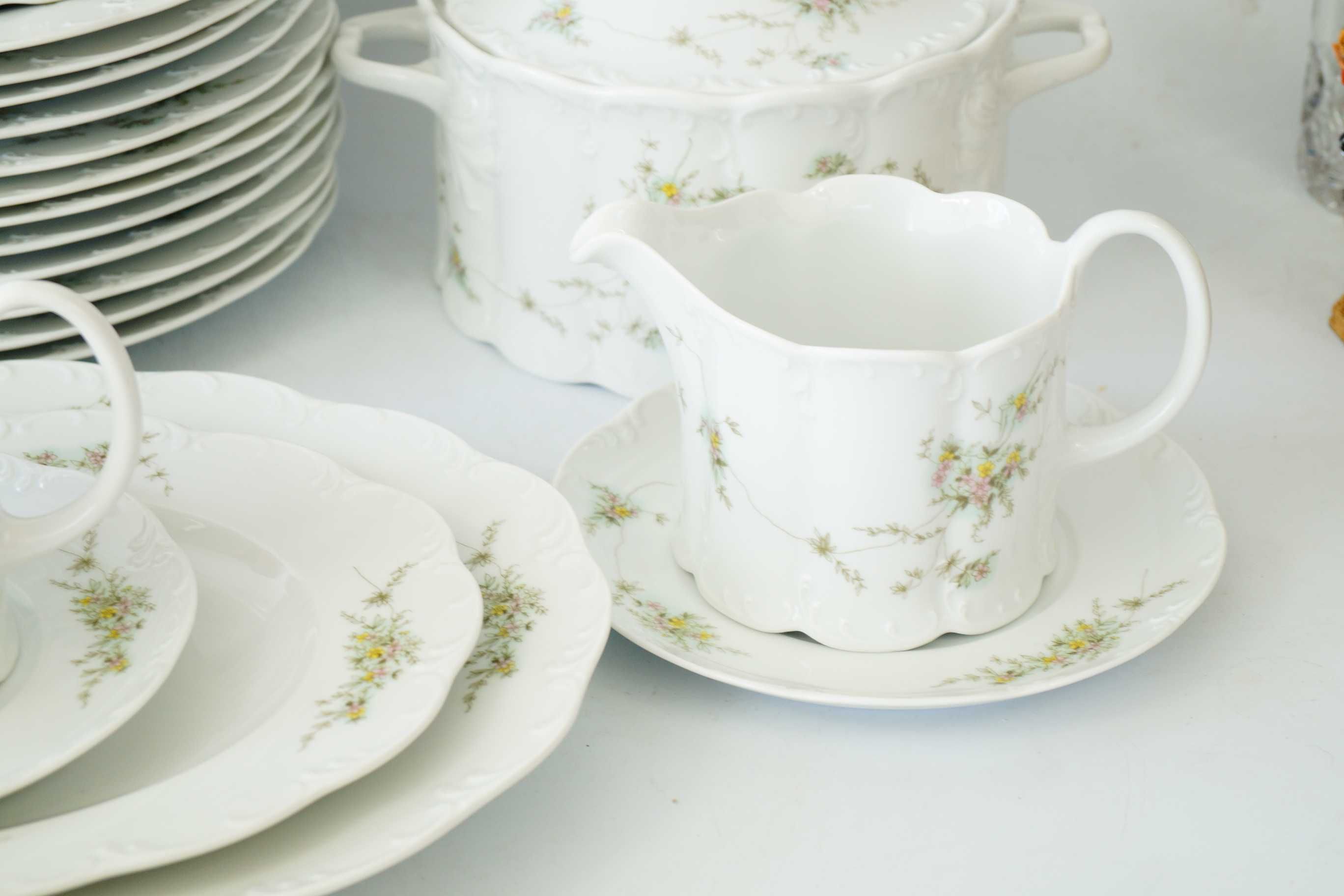Rosenthal Monbijou Grune Ranke serwis obiadowy 8-12 os bulionówki