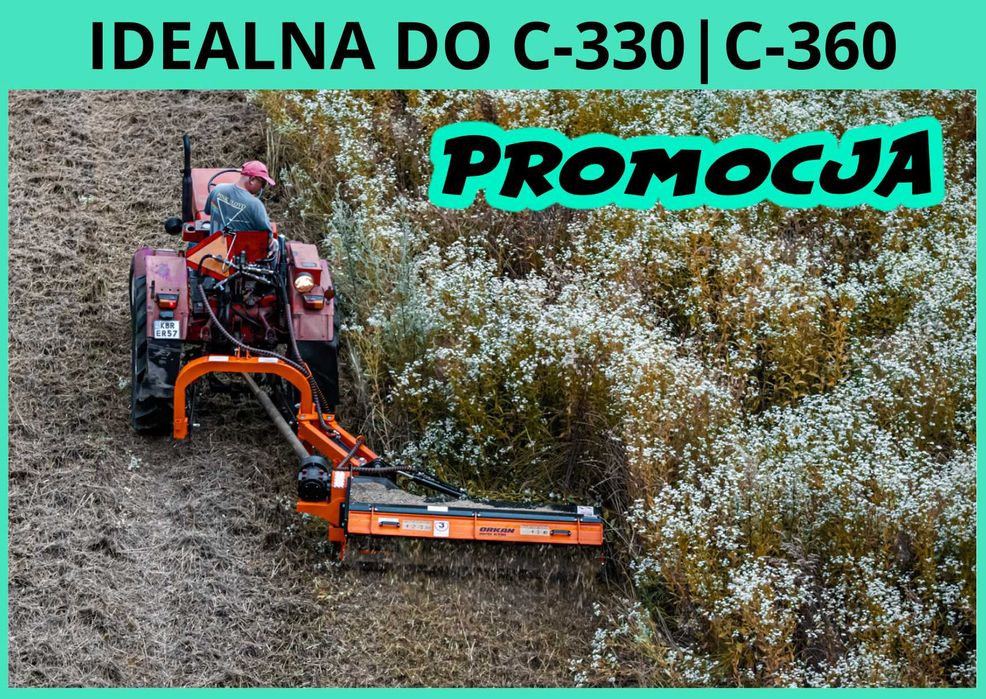 Kosiarka bijakowa tylno boczna ORKAN 160 180 do poboczy rowów mulczer