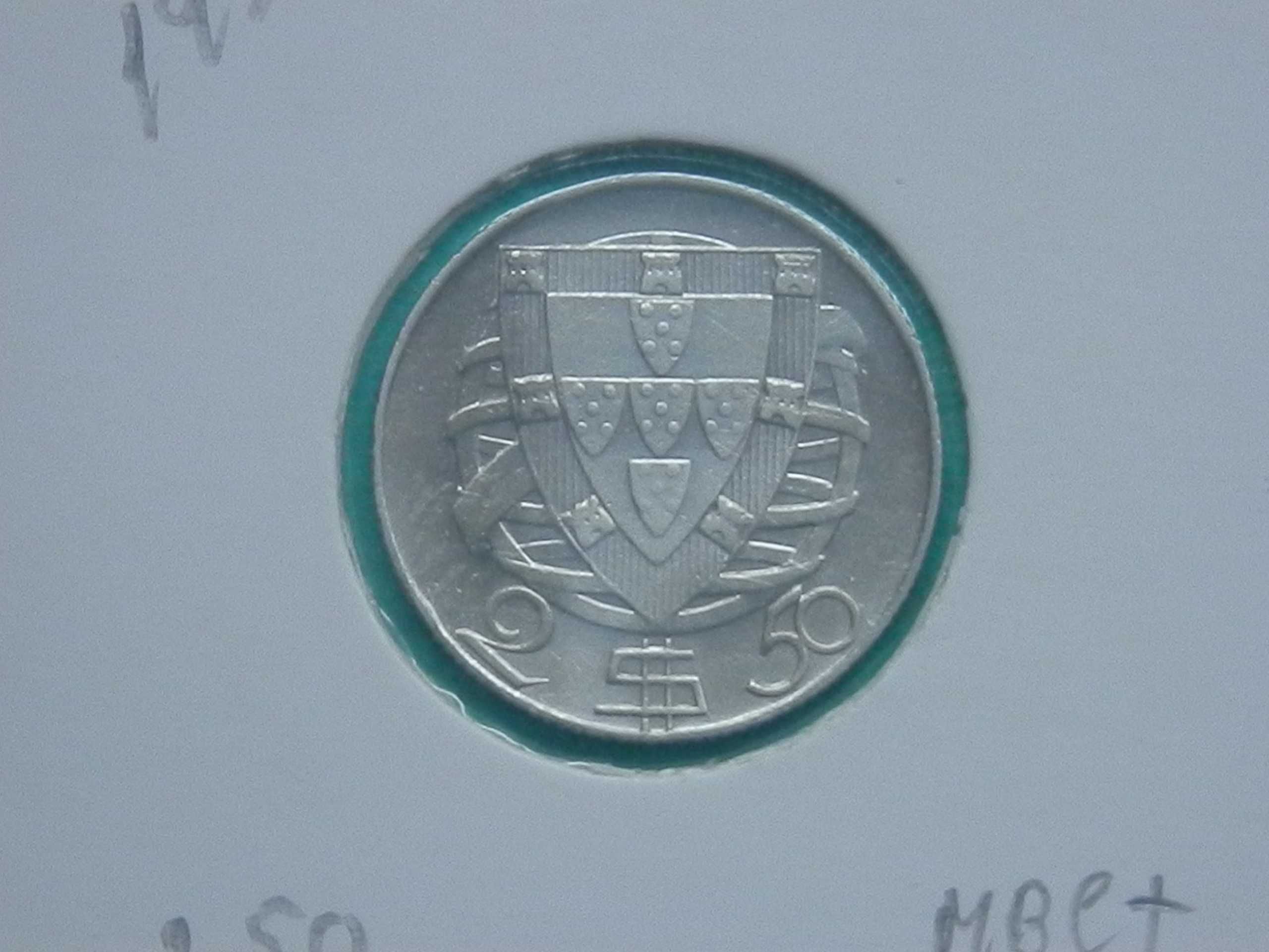 1303 - República: 2$50 escudos 1932 prata, por 20,00
