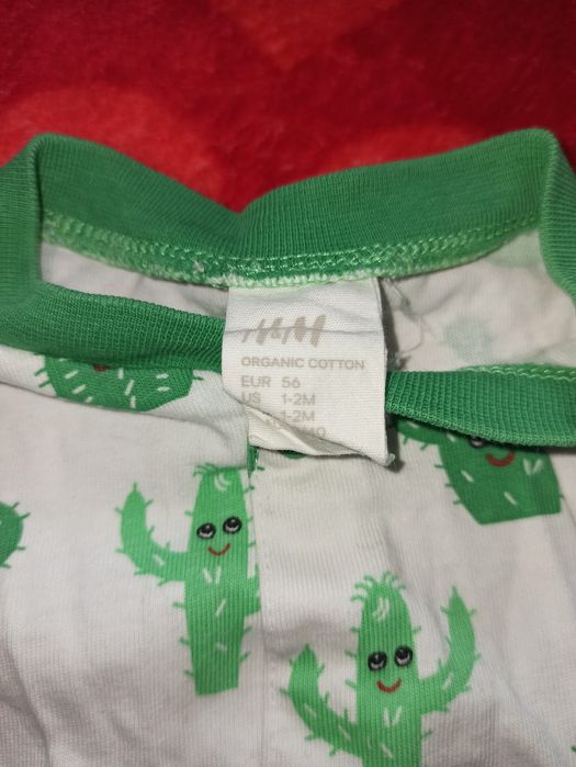 Rampers kaktusy hm h&m Rozmiar 56