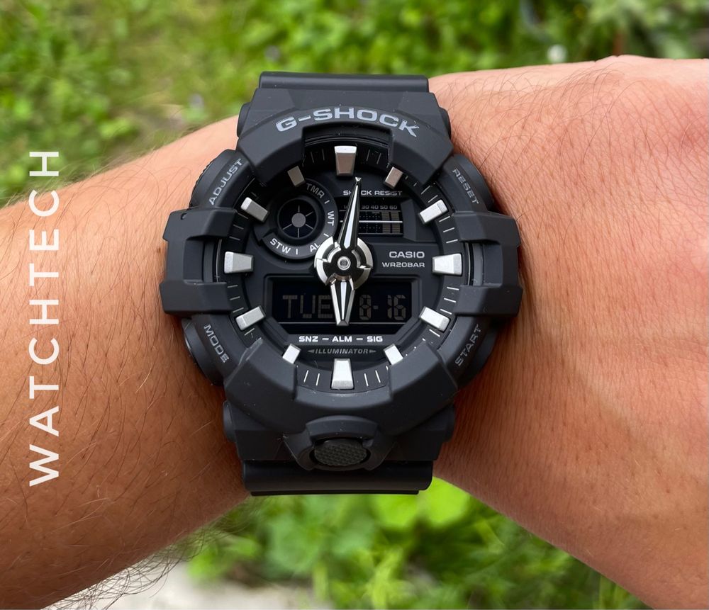 NEW! Годинник протиударний Casio G-Shock GA-700-1B  оригінал 100%