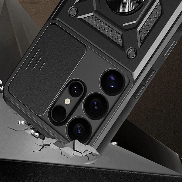 Hybrid Armor Camshield Samsung Galaxy S25 Ultra Black
