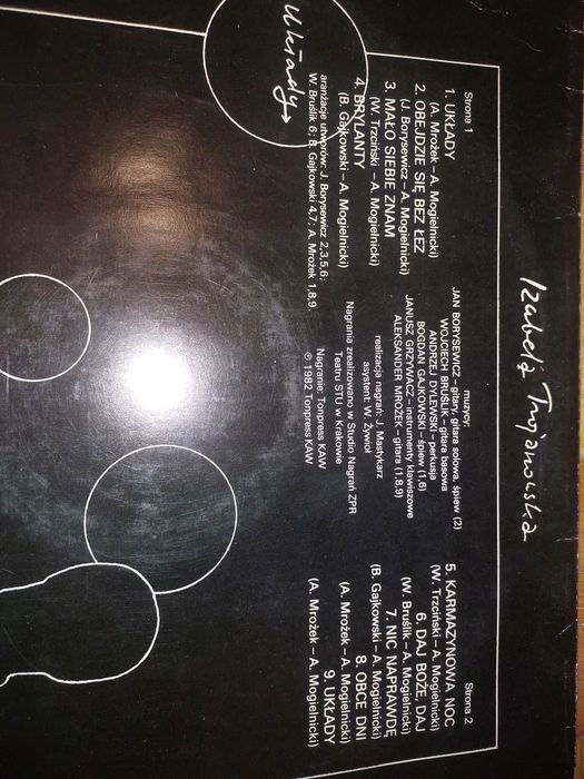 Płyta winyl Izabela Trojanowska album Układy