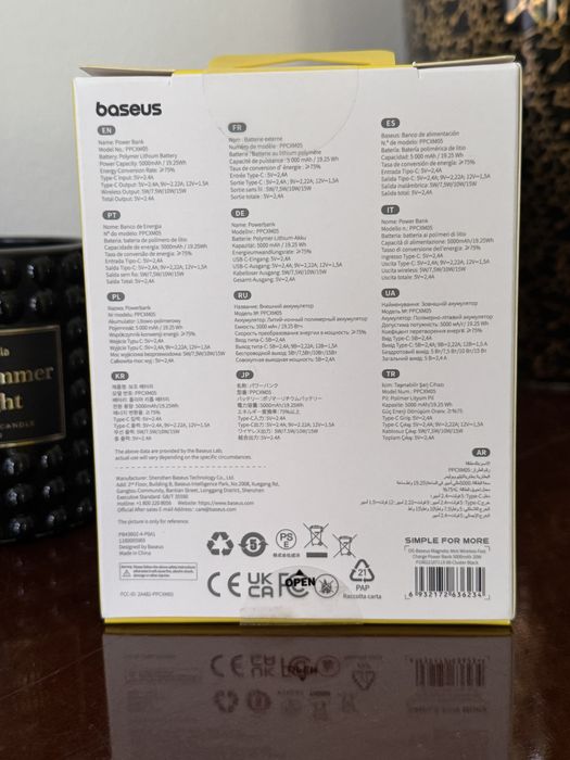 Baseus Magnetic Mini | Bezprzewodowy PowerBank 5000mAh 20W QC3 MagSafe