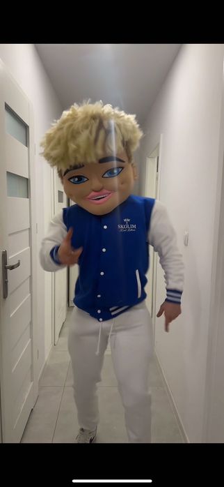 Żywa maskotka skolim, dj na imprezę, biały miś na imprezę, animator