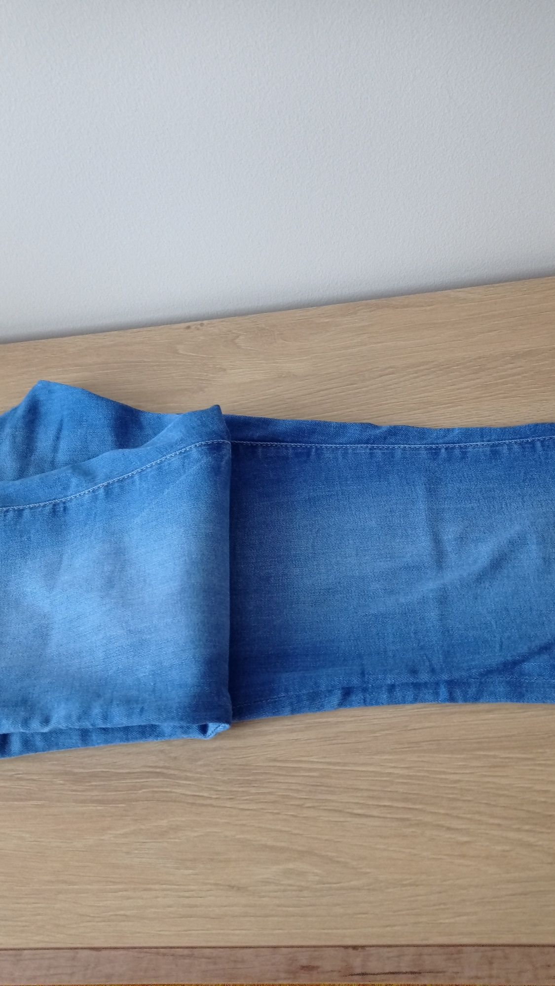 St.Oliver - spodnie jeansowe z  rozszerzaną nogawką