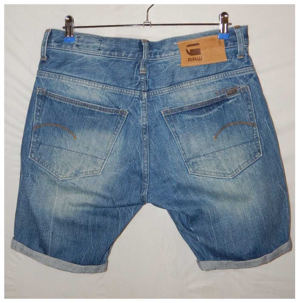 Джинсовые шорты G-Star Raw 3301 Straight ½. Size 32