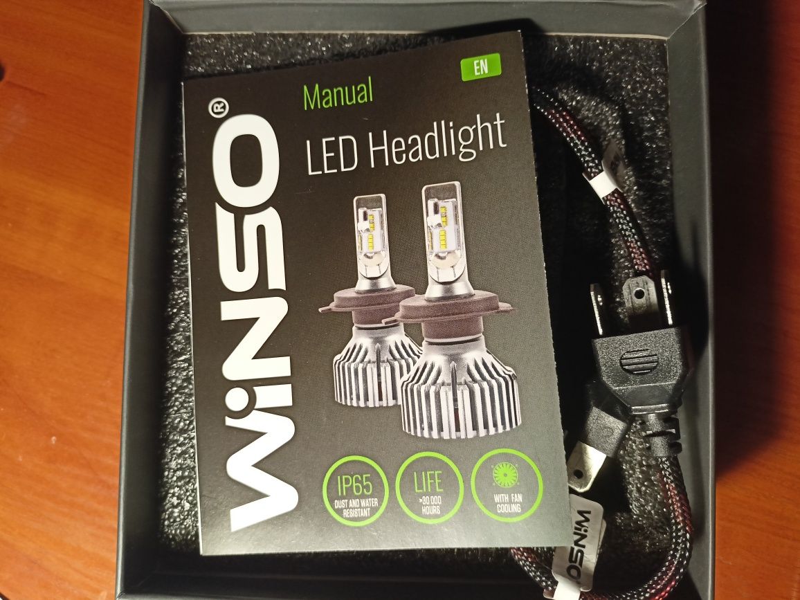 LED лампа Winso H4 12/24V 60W 6500K 8000Lm