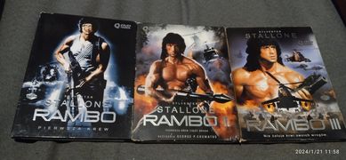Rambo 1-3 Stallone Qdvd + Gratis