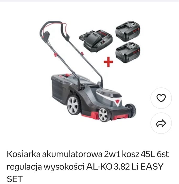 Kosiarka akumulatorowa al-ko 38.2 Li Easy