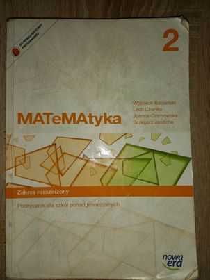 "MATeMAtyka 2"  zakres rozszerzony.