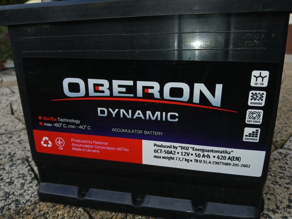 Akumulator oberon dynamic 50ah 420a