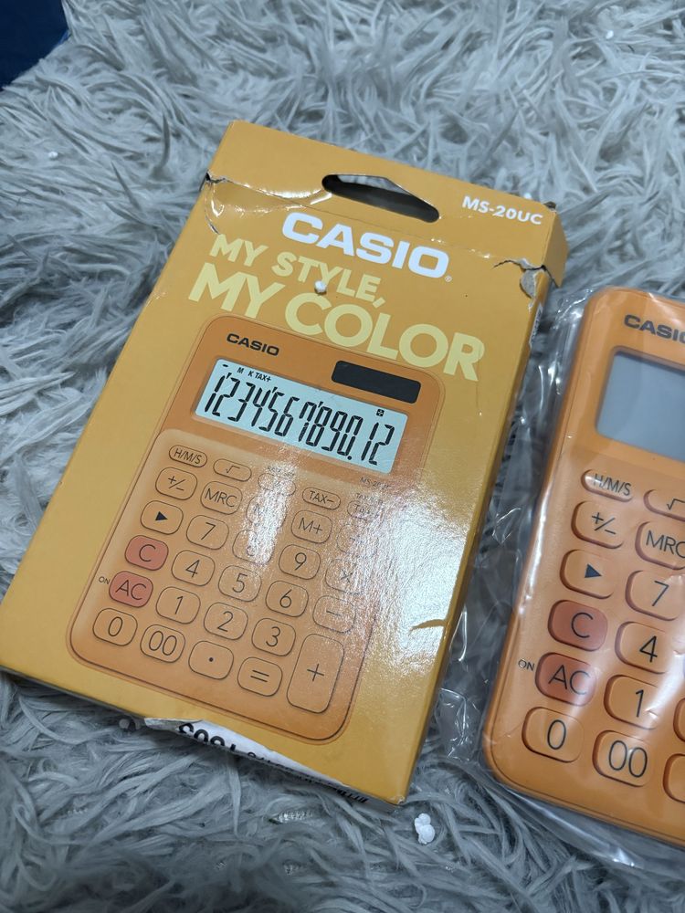 Casio kalkulator nowy pomaranczowy