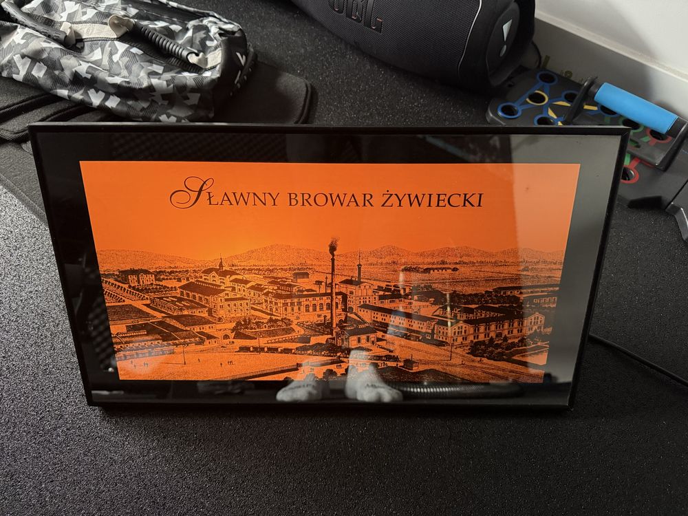 Lustro weneckie podświetlane Sławny Browar Żywiecki, Reklama