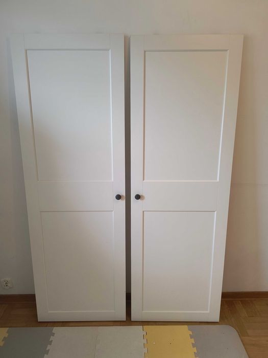 Drzwi szafy przesuwnej IKEA Hauga białe