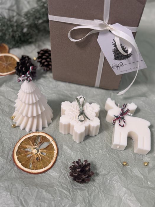 Набір свічок, новорічні свічки, набір новорічних свічок, свічки