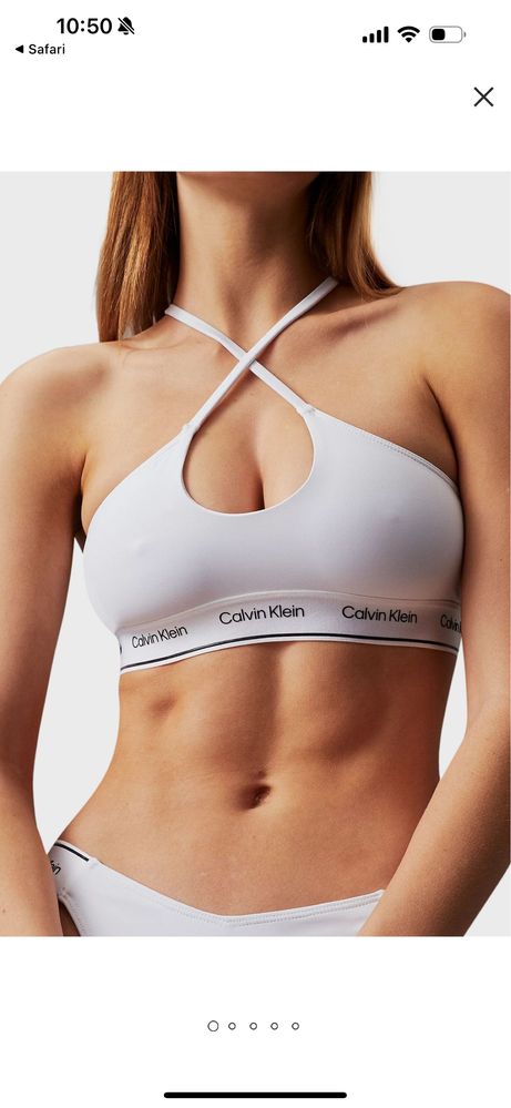 Calvin Klein жіночий білий купальник