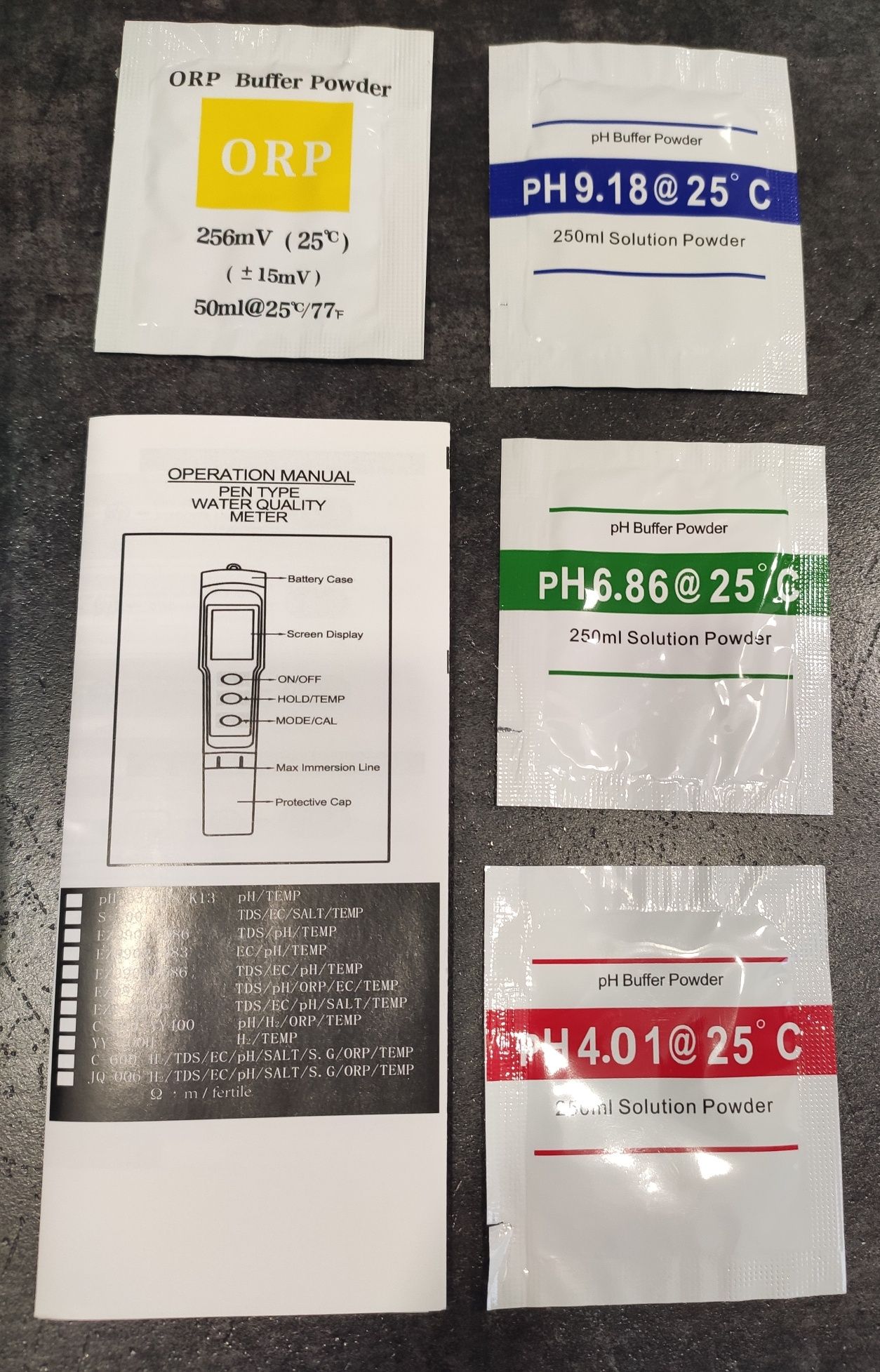 Аналізатор води 7 в 1 C-600 - pH, TDS, EC, SALINITY, ORP, S.G., Temp