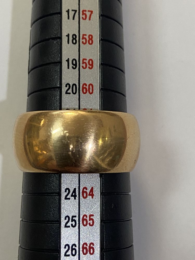 Bardzo gruba obrączka złota 583