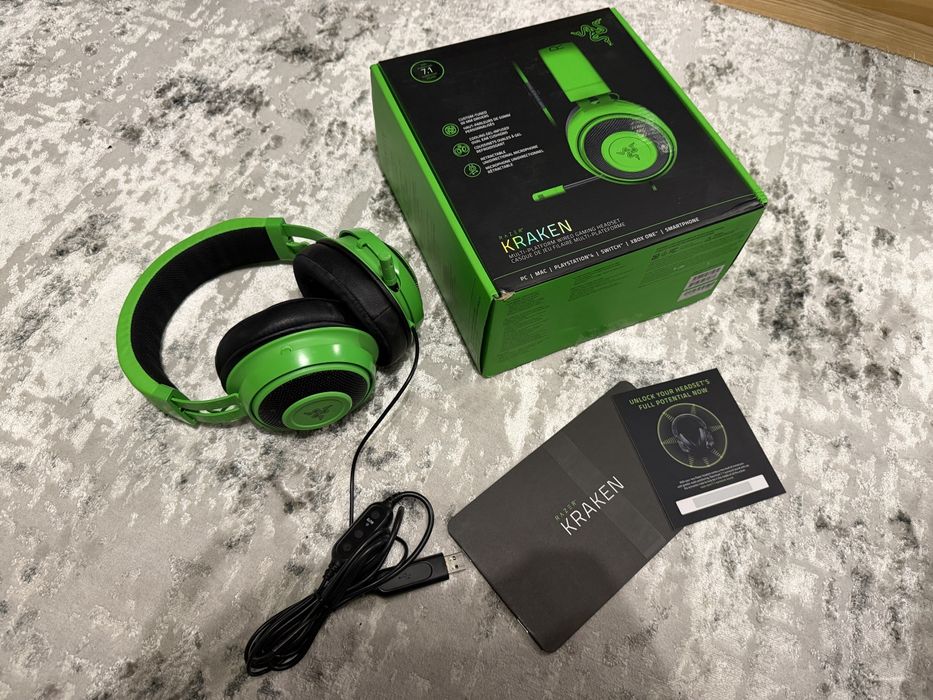 Ігрова гарнітура Razer Kraken 7.1 Green USB навушники