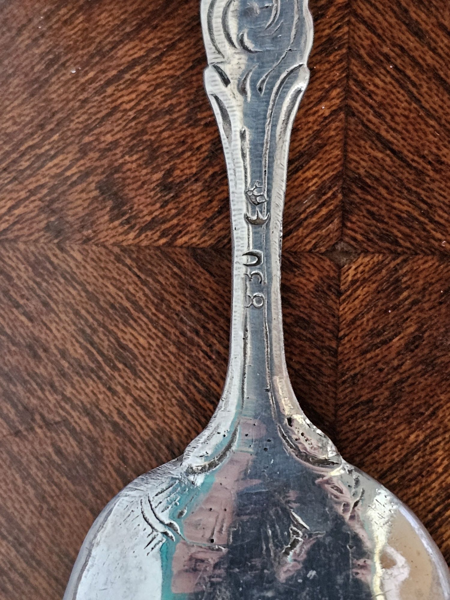 Srebrna łyżka XIXw. Pr.830