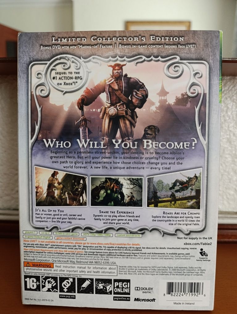 Fable II Limited Collector's Edition Xbox 360