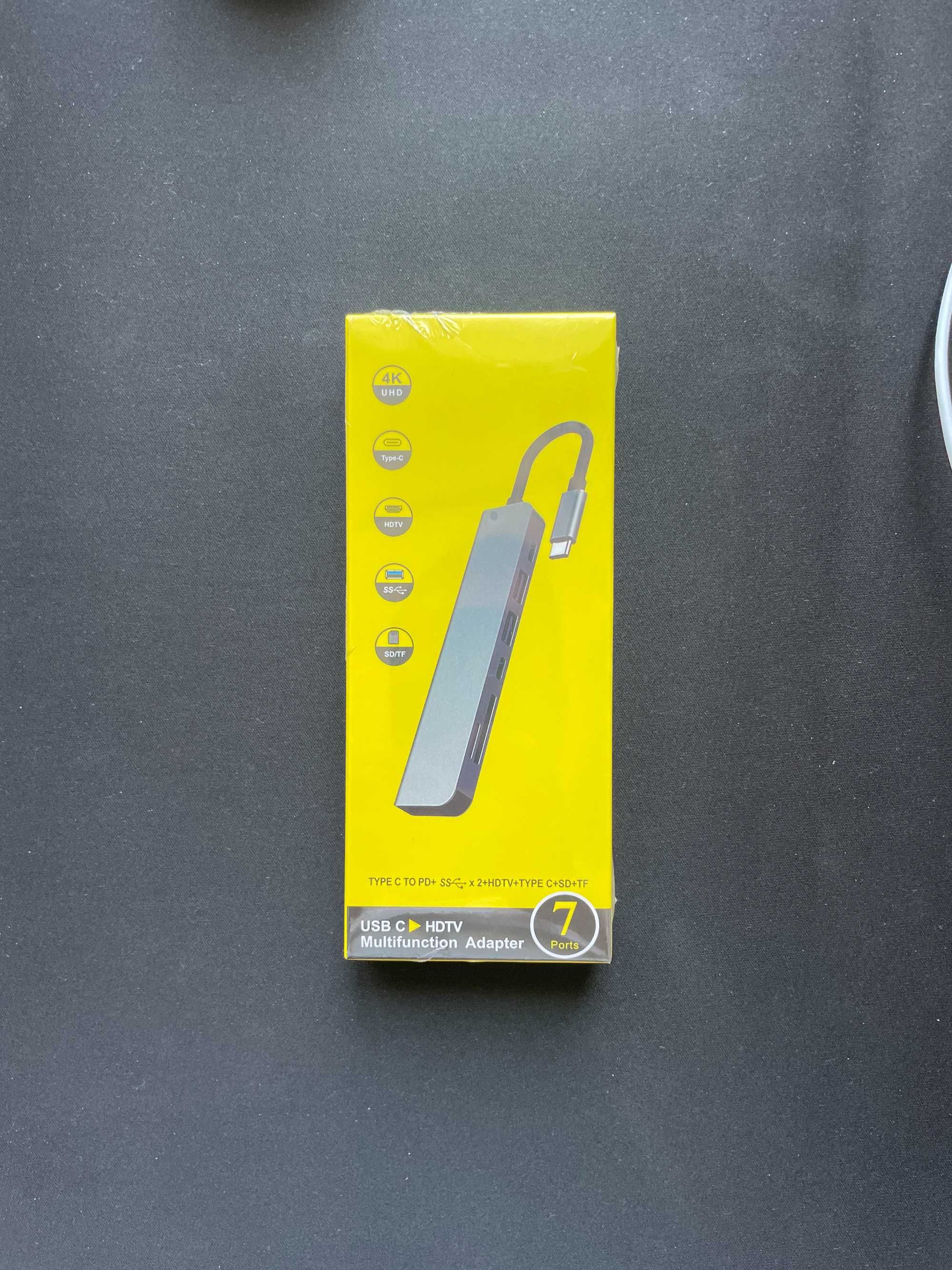 Stacja dokująca USB-C 7-w-1 HDMI 4K SD Macbook