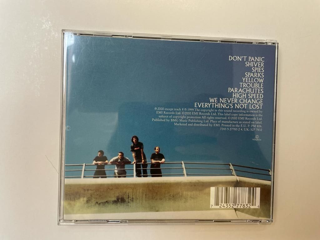 Coldplay Parachutes, 2000, płyta CD