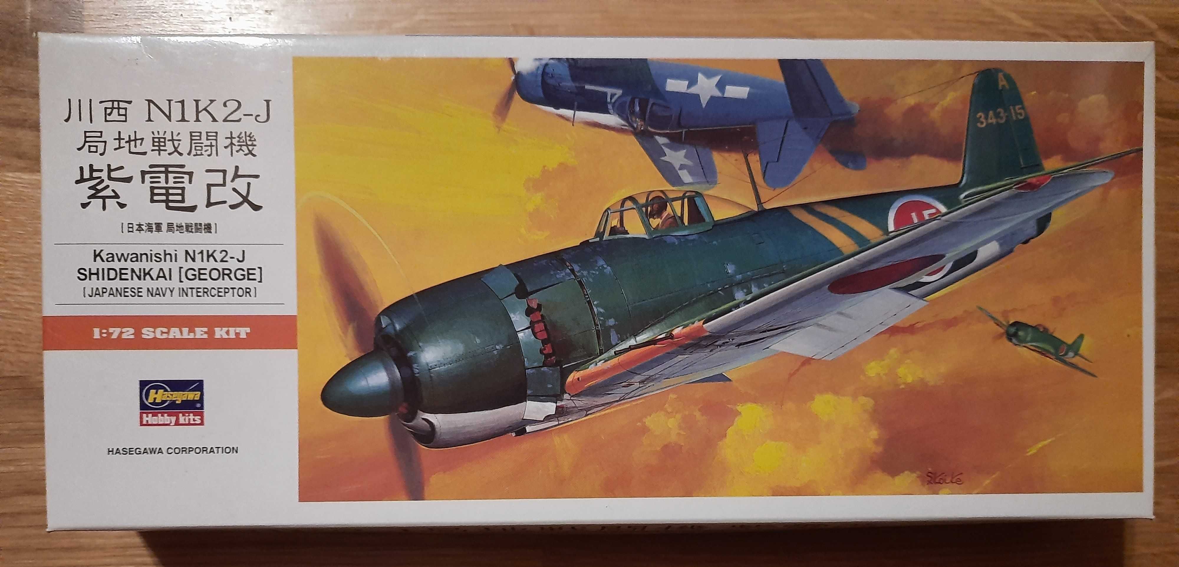 Hasegawa model do sklejania N1K2-J skala 1/72