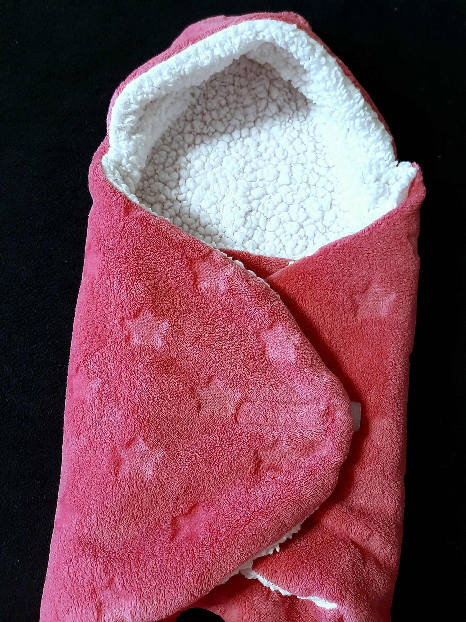 Теплое одеяло -конверт для новорожденных малышей от 0до 6 мес