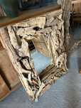 Lustro TEAK lite drewno rama z drewna egzotyczne