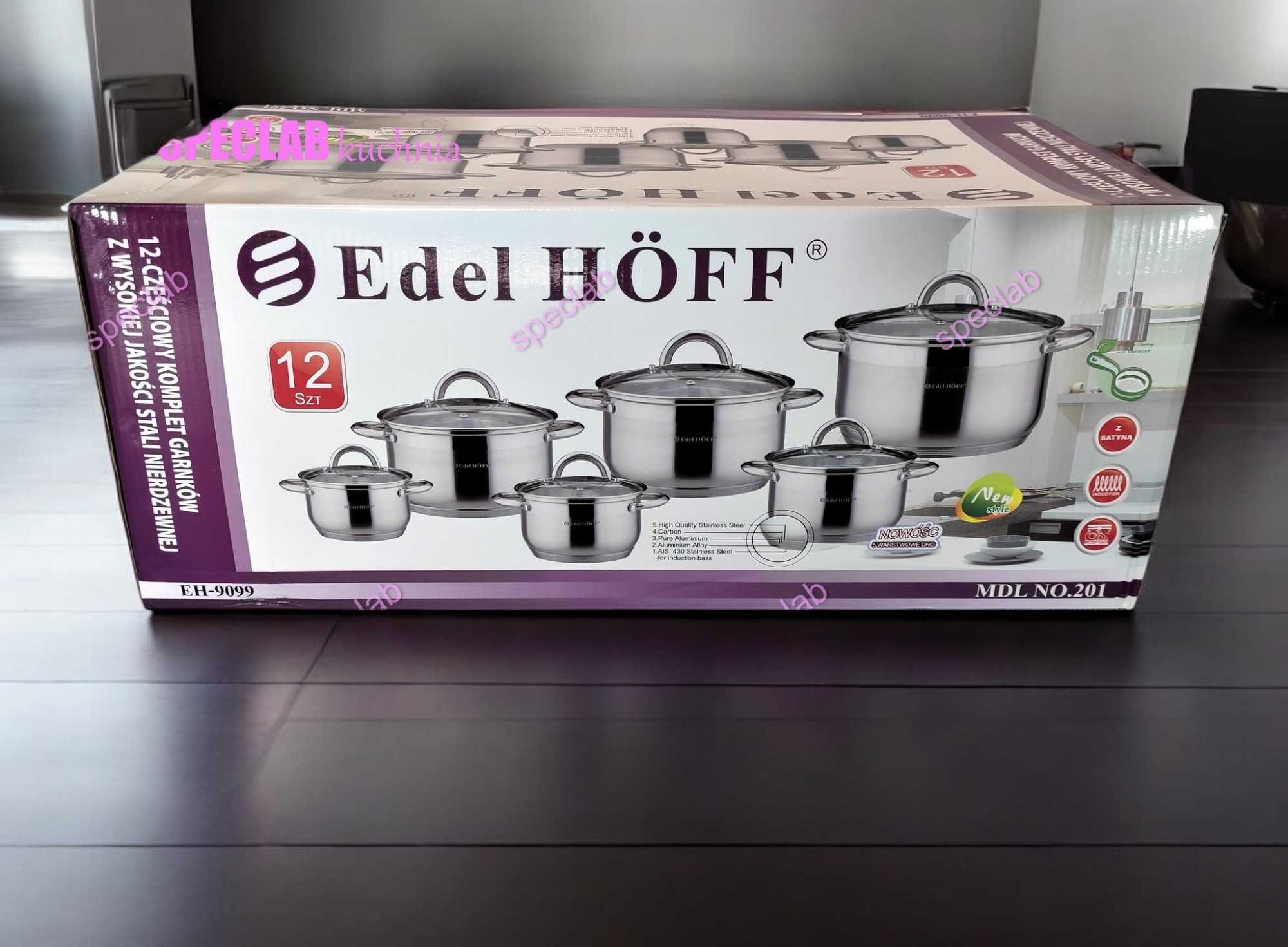 Zestaw garnkow EDELHOFF EH-9099 Gaz, indukcja, halogen, ceramika