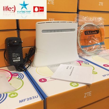 Стационарный 4G 3G LTE Wi-Fi роутер ZTE Mf 283U + Київстар Lifecell Vo