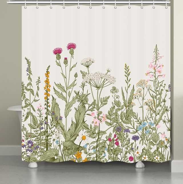 Шторка для ванни і душа тканинна, 180х200