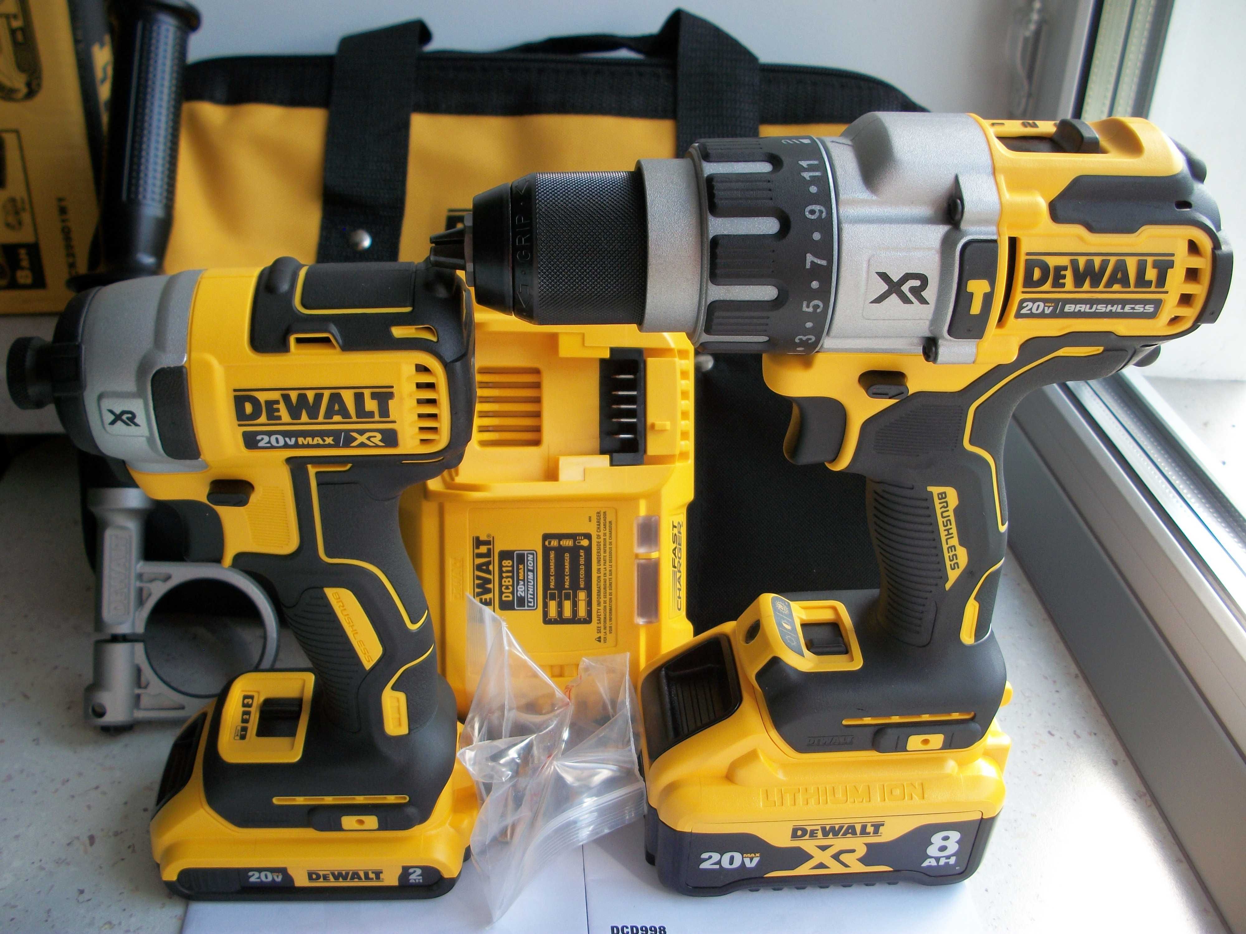 Набор бесщеточных шуруповертов DeWalt DCK299D1W1 (DCD998 DCF887)