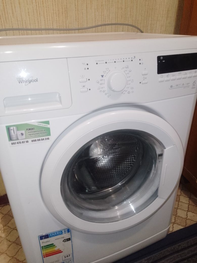 стиральная машина whirlpool, 6 sense