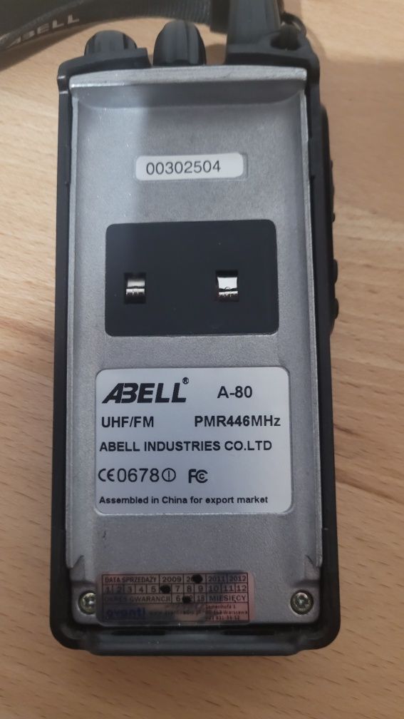 Radiotelefony PMR Abell A80 446 Mhz