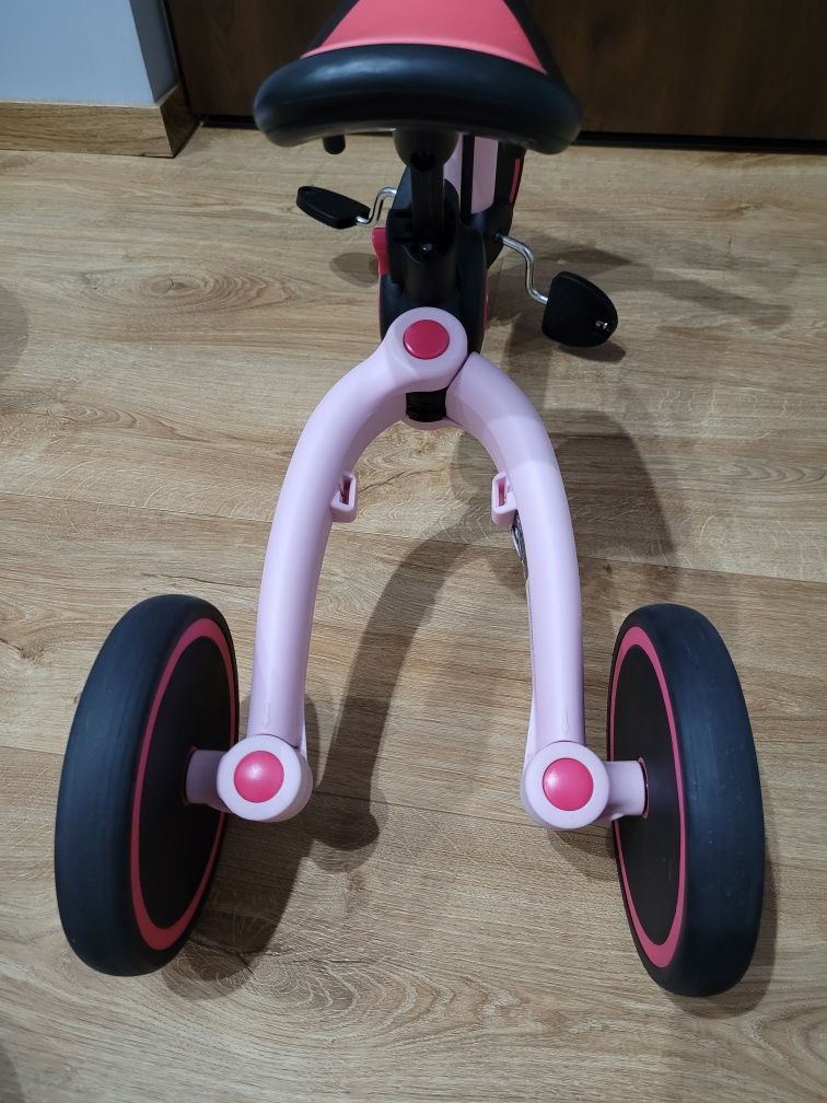 Rower rowerek biegowy Kinderkraft 4TRIKE różowy Pink Rose biegówka